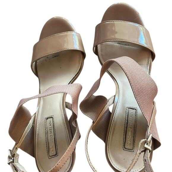 Antonio Melani Tan Slingback Heels Women’s 8.5 Leather Pointed Toe Career EUC - Picture 8 of 12